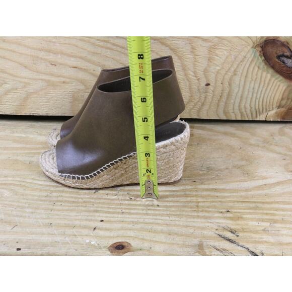 Celine Espadrilles Brown Leather 36 Buckle Slip On Shoes Spain - Picture 7 of 7